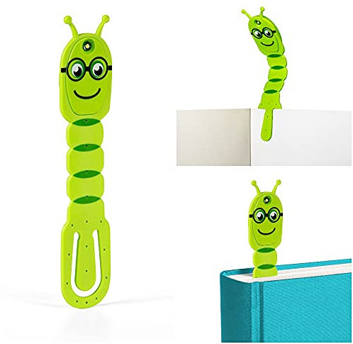 Gifts for Readers & Writers Luz de Lectura Flexilight Pal | Marcador y Luz de Lectura 2 en 1 | Lámpara LED con Clip | Luz de Libro para Leer para Niños, Adultos | Accesorios Libros | Regalo Lectores
