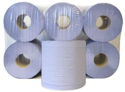 IDEAL 365 Pack of 12 2 Ply Centre Feed Paper Wipe Rolls 110m Rolls