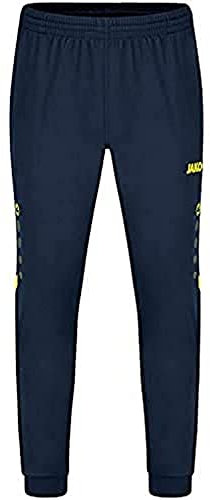 JAKO Herren Polyesterhose Challenge, Schwarz/Neonorange, M