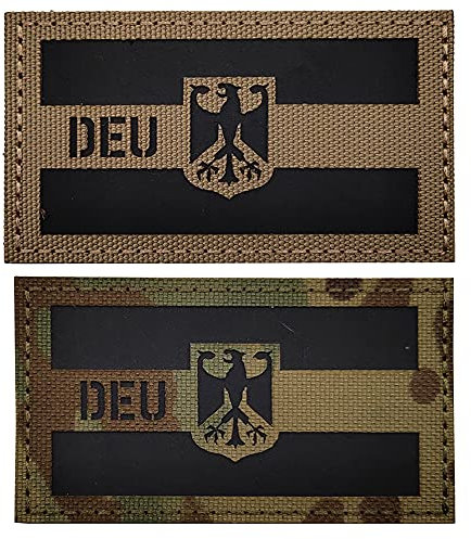 DEU Deutsche Flagge IR Infrarot Reflektierende Dekorative Applikationen Patches Taktische Militär Moral Abzeichen