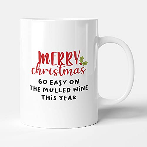 Victorian Printing Co - May Contain Mulled Wine - Gift Christmas Mug, Ceramic, 11fl.oz.