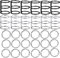 12 Stücke Binder Ringe Metall Buchbinder 3 Ring, 3 Löcher Ring Blattbinder Metall Buch 25mm Loseblattbinder für Notebook Tagebuch DIY Fotoalbum Bindung Tischkalender Kreis