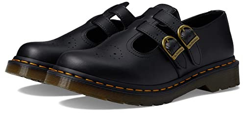 Dr. Martens Damen Vegan 8065 Mary Jane Schuh, Black Felix Rub Off, 39 EU
