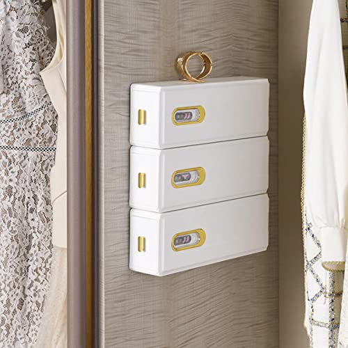 ACGrade Unterwäsche-Organizer, Kleiderschrank, Wandmontage, Socken- und Unterwäsche-Organizer, Schrank-Organizer, Unterwäsche-Organizer für Damen (4 Stück), 38*8*12cm