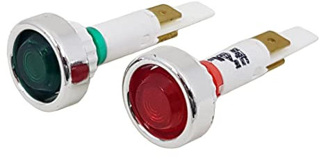 Isomac Kontrolllampen Signallampen Kontrolllämpchen Lampen grün und rot
