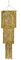 Beistle S57510GDAZ1 Kronleuchter, 3-stufig, metallisch, Kunststoff, Lametta, Fransen Hängedekoration für Geburtstage oder Hochzeiten, gold
