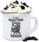 Emaille Tasse Blechtasse - Statement Sprüche - So viele Idioten und nur eine Sense - Schwarz - 300 ml - Weiß Silber - böse tassen mit spruch sarkasmus sensenmann kaffeetasse freche spruechen