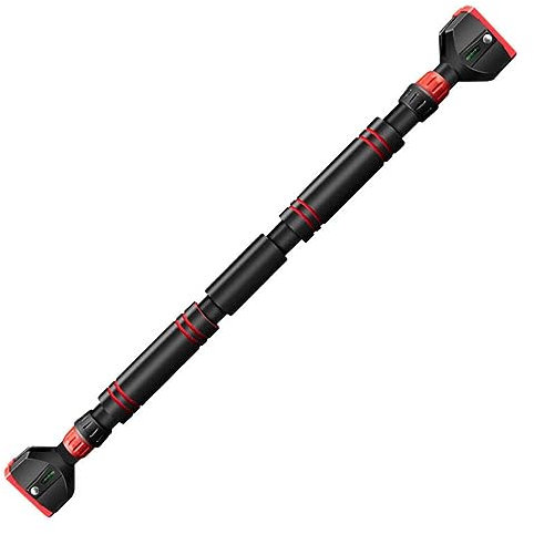 Andes Barra de Dominadas, Barra de Puertas Ajustable de 70 a 95 cm, Antideslizante y soporta 200 kg. Ideal TRX y entrenamiento en casa. Incluye video tutorial paso a paso, instalación rápida y segura