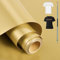 HAUSPROFI Plotterfolie Textil 30.5cm x 400cm, Plotter Bügelfolie für Silhouette Cameo - PU Flexfolie Plotter für DIY T-Shirt/Anderen Stoffe - Mit Häkelnadel - Gold