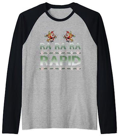 Ugly Ra Ra Ra Rapid X- Mas Fussball I Weihnachten Raglan