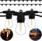 Lumiled Lichterkette Außen 20 Meter mit 20 E27 LED 1W Glühbirne ST45 Warmweiß 2700K 230V Birnen für Garten Biergarten Party Hochzeit Dekoration Terrasse Weihnachten verlängerbar mit Strom