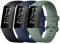 Tobfit 3 piezas para Fitbit Charge 3 pulsera de silicona deportiva suave ajustable para Fitbit Charge 4 pulsera/Fitbit Charge 4 SE/Charge 3 SE (L,negro/azul/verde aguacate)