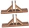 OFFSCH 2Pcs Garden Fence Bases Durable Lawn Picket Fence Stand Holder Practical Fence Supplies for Fence Base Kit for Outdoor Privacy Screening