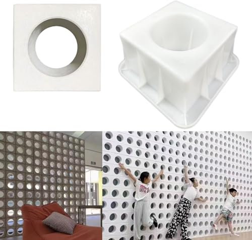 MWYZGmold Multi-Purpose Concrete Hollow Brick Mold - Indoor/Outdoor Decoration, Garden DIY Tool for Bricklaying, Wall Décor (Type3), Air-brick-zmj01