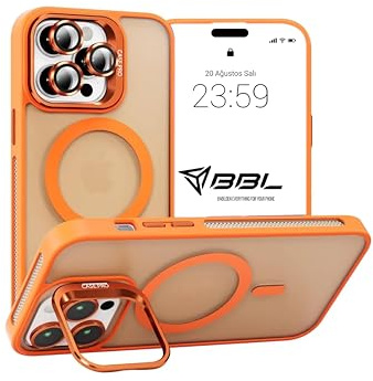 Babilden Case with Camera Protection, Compatible with Magsafe (Orange)