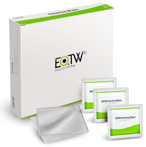 EOTW Toallitas Limpia Gafas, 30 Toallitas Limpiador para Gafas, Pantallas, Lentes, Smartphones, Cámaras, Dispositivos ópticos y Electrónico