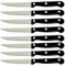 SULIVES Steak Knives Set of 8, Ultra-Sharp Serrated Steak Knives, Stainless Steel Steak Knife Set with Ergonomic Handles, Kitchen Dinner Knives, Dishwasher Safe, Rust Resistant