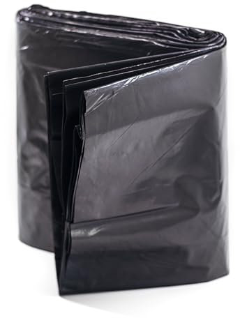 TMV24 BAUPLANE 4x5 m SCHWARZ Wasserdicht + 1 EW-Chip! Plane ohne Ösen Gartenplane Tarnplane Zeltplane für Outdoor & Garten Holz Gartenmöbel Camping 400 x 500 cm Abdeckplane Gewebeplane Unterlegplane