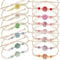 Faburo 13 Stück Freundschaftsarmbänder, Armband Mädchen für Mitgebsel Kindergeburtstag ab 6 7 8 9 10 Jahre, 8-26 cm Freundschaftsarmband, Bunte Blumen Gewebte Armbänder für kinder Mädchen Teenager