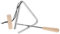 SECFOU 1 Satz Dreieckiges Percussion-instrument Musikinstrument Schlaginstrument Instrument Für Kinder Dreieckige Schlagglocke Triangel-percussion Mit Stürmer Dreieckiges Instrument Holz