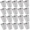 Ciieeo Juego de 20 Vasos de Acero Inoxidable para Beber Agua Vasos de Metal de 1 a 100 Ml para Bar en Casa Restaurante