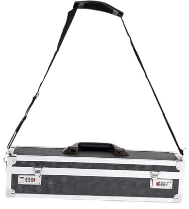 perfk Chef Knives Case Aluminum Frame Knife Holder Lock Box for Catering Events