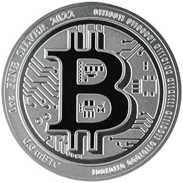 1 Unze Silbermünze Niue - Bitcoin 2022-1 Oz Silber Silver Coin