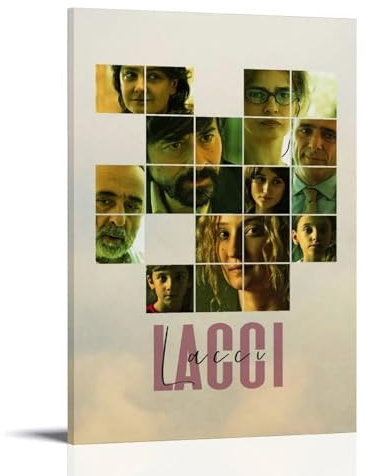 UARJIRUHR Lacci Poster, Raumdekoration, Leinwand, künstlerisches Poster, Wandkunst, Schlafzimmer-Dekor, Poster für Zimmer, ästhetisch, 40 x 60 cm, Rahmenstil