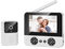 TKMARS Sonnette sans Fil avec Caméra et Écran 1080P, Interphone Vidéo Bidirectionnel,Visiophone sans Fil, Vision Nocturne, Portier Vidéo sans WiFi ni Application sans Abonnement Blanc