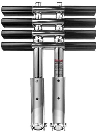 Aymzbd Pontoon Boat Ladder with Telescoping Design for Easy Boarding, 4 Step