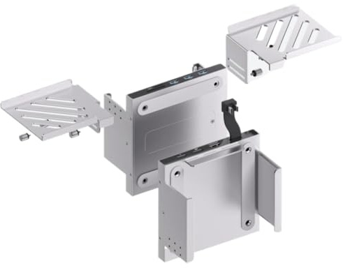 M4 Hub With NVMe SSD Enclosure HDMI 4K@60Hz USB A10Gbps Metal Bracket Holder Compatible With Monitor Desk VESA Port