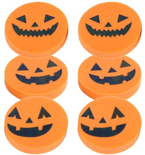 BCOATH 36 Stück Kreative Halloween Radiergummis in Kürbisform aus Gummi Einfach zu Radieren als Belohnung für Schüler