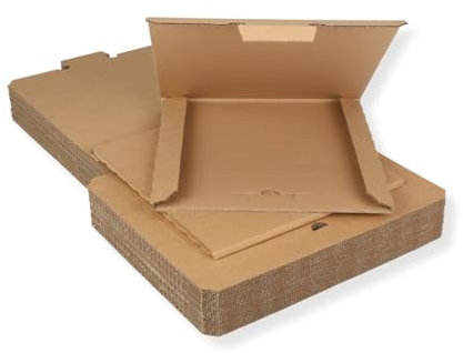 25 St. Deluxe Versandkartons für eine LP Schallplatte 325x325x4 mm Kartonage für Vinyl LP Maxi 12 Zoll extra stark