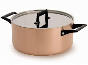 Alexander Trilaminata Casserole Dish Copper Aluminium Steel 24 cm + Lid