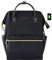 KROSER Laptop Rucksack Damen Herren Schulrucksack 15,6 Zoll （39,6cm） Wasserdichter Rucksack mit Laptopfach für Mächen Teenager Frauen Männer， Daypack mit USB Ladeanschluss Arbeit Reisen, Schwarz