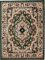 Carpeto Orientteppich Teppich Grün 140 x 200 cm Medaillon Muster Kurzflor Verona Kollektion