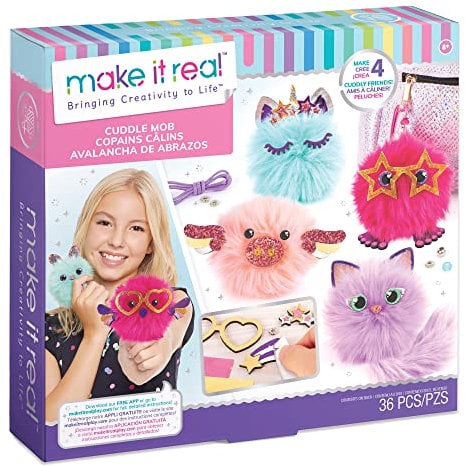 Make It Real DIY-Plüschspielzeug Bommelfiguren-Bastelset - Kunst- und Bastelarbeiten für Kinder - Geschenke für Mädchen