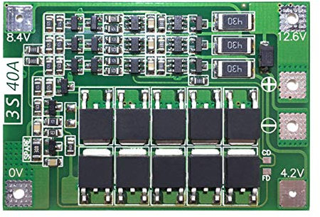 REFURBISHHOUSE 3S 40A pour Tournevis Li-ION 12V 18650 BMS Pcm Plaque De Protection De Batterie BMS Pcm avec Balance Liion Batterie Module De Pack De Cellules