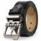 JingHao Gürtel Herren,Ledergürtel Herren 110-170cm,Jeansgürtel,Designer Schnalle,Große Taille Männer Gürtel 38mm Breit Schwarz Braun (105cm Fit für Taille 28-30,Schwarz)