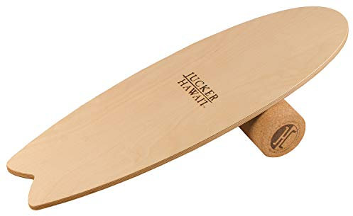 JUCKER HAWAII Balance Board Local Wave - Indoor Surf und Trick Balanceboard für Kinder Erwachsene & Profis - Balanceboard Set mit Korkrolle