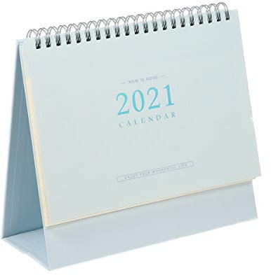 Toddmomy 2021 Schreibtischkalender Monatlicher Flip-desktop-kalender Schreibtischspule Diy Notizblock Mini-tagesplaner Standkalender Papier Partnersuche Zeitliche Koordinierung Plattform