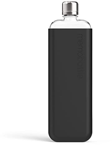 memobottle Schlanke Silikonhülle – Schwarze Tinte (Nur Hülle)