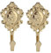 IMIKEYA 2 Stück Vorhang Raffhalter Gold, Vintage Wand Gardinenhalter Metall Vorhang Raffhalter Gardinenhaken Wand Vorhänge Raffhalter für Hause Wohnzimmer