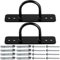 Lyellfe 2 Pack Battle Rope Anchor, Wall Ceiling Mount Bracket for Suspension Strap, Body Weight Strength Training Systems, Heavy Duty Hammock Hanging Kit for Battle Rope, Yoga and Gymnastic Rings