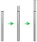 Dhouse Adjustable Metal Folding Legs - 710-1100mm Desk, Coffee & Dining Table Legs (Chrome Plated, 60mm Diameter)