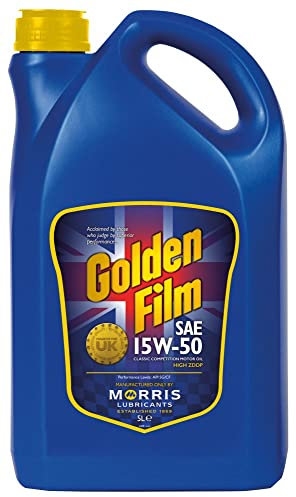 Morris Lubricants Golden Film 15W50 Classic Motorsport Motorenöl, Motoröl 5 Liter