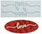 Stampo per torta in pizzo, Stampi per fondente in pizzo in silicone, Stampo per impressioni artigianali per zucchero Decorazione per cucina molecolare per torte commestibili, 2 fori AMORE