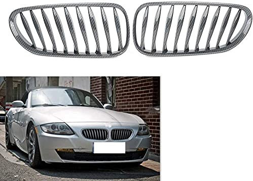 Yucss 2 Stück Autogrill Für BMW Z4 E85 2003-2008 Frontgrills Und Kühler Mattschwarz