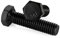 Tornillos de cabeza hexagonal de 1/4-20 x 3/4 pulgadas, totalmente roscados, perno de acero inoxidable 304 (18-8), acabado negro, cantidad 25