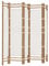 vidaXL Paravent 5-TLG. Faltbar Raumtrenner Raumteiler Trennwand Umkleide Sichtschutz Spanische Wand Wohnzimmer 200cm Bambus Canvas